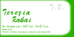 terezia rakai business card